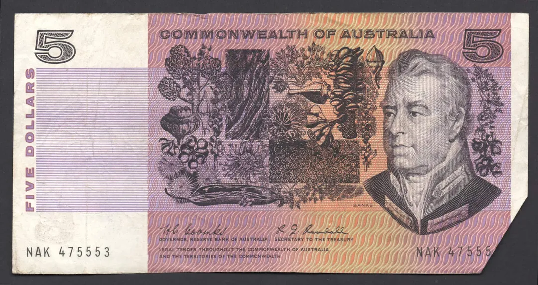 Lot 34 — 1967 $5 Coombs/Randall General Prefix []