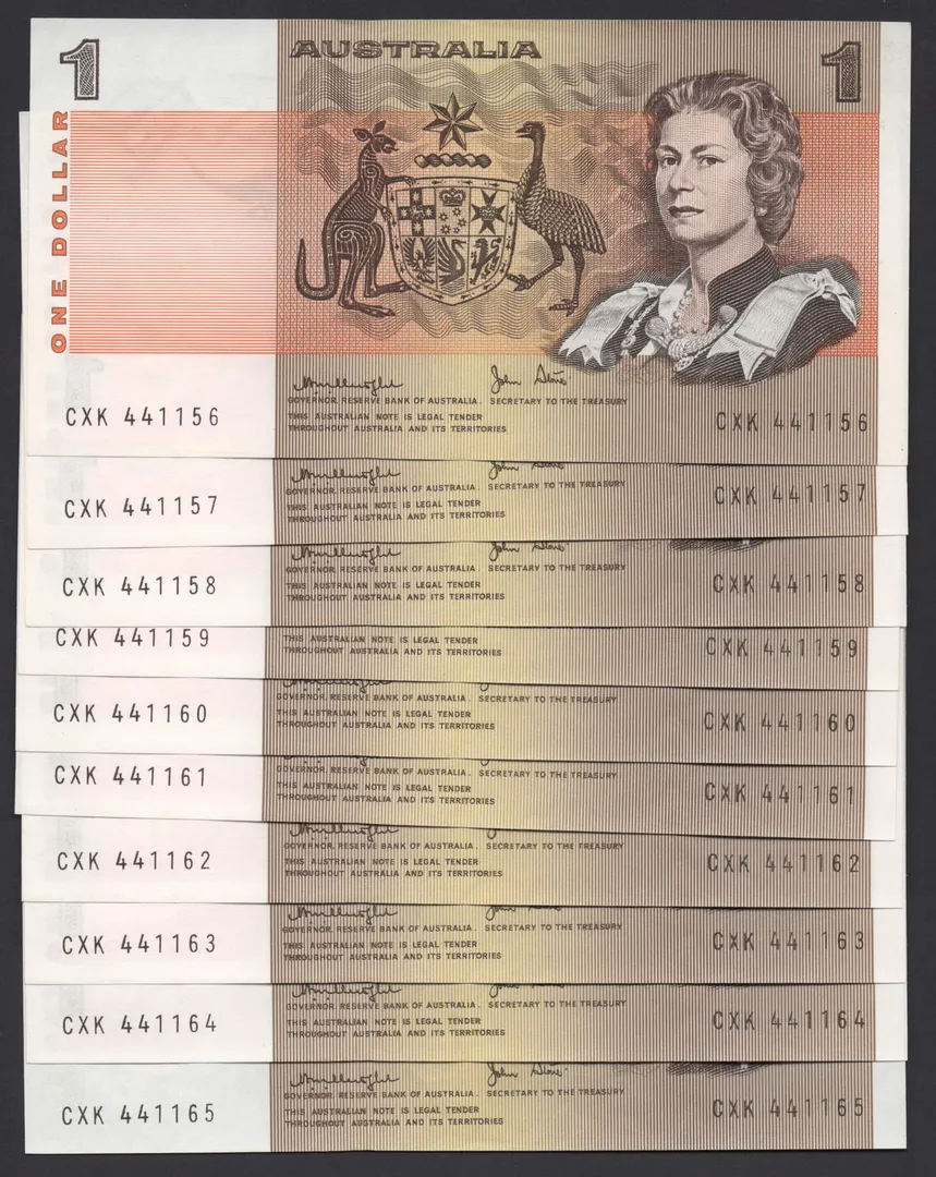 Lot 11 — 1979 $1 Knight/Stone General Prefix Run of 10 []