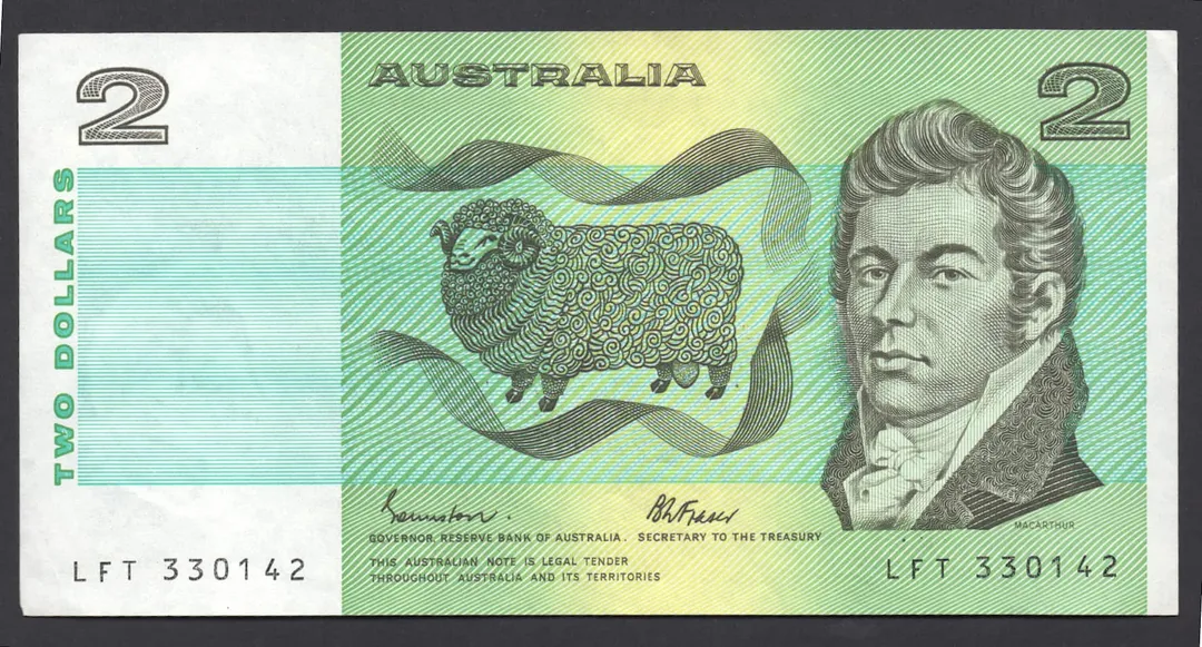 Lot 30 — 1985 $2 Johnston/Fraser General Prefix []