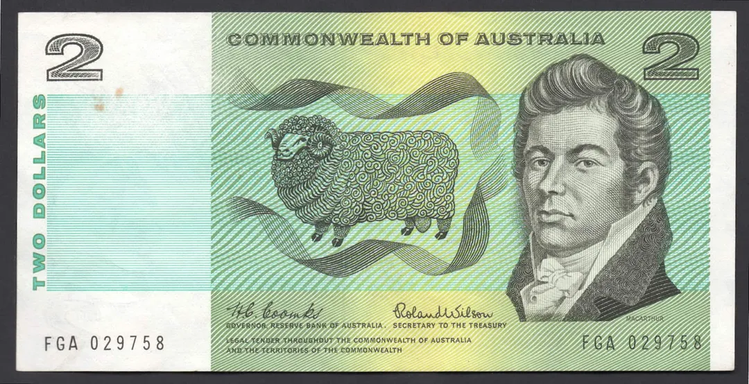 Lot 14 — 1966 $2 Coombs/Wilson General Prefix []