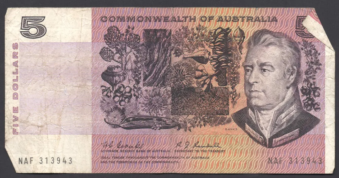 Lot 33 — 1967 $5 Coombs/Randall General Prefix []