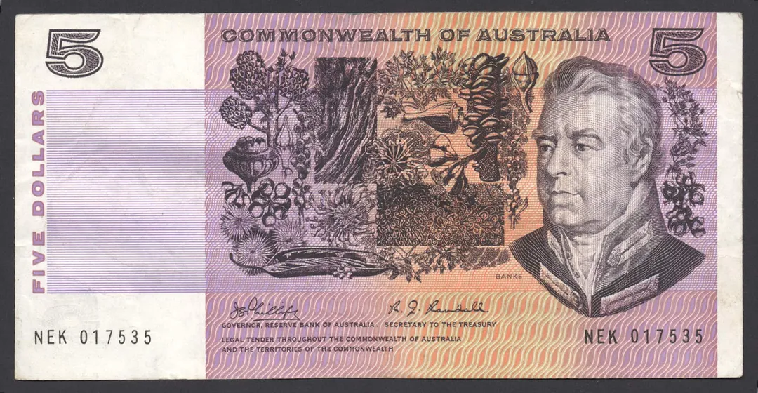 Lot 35 — 1969 $5 Phillips/Randall General Prefix []