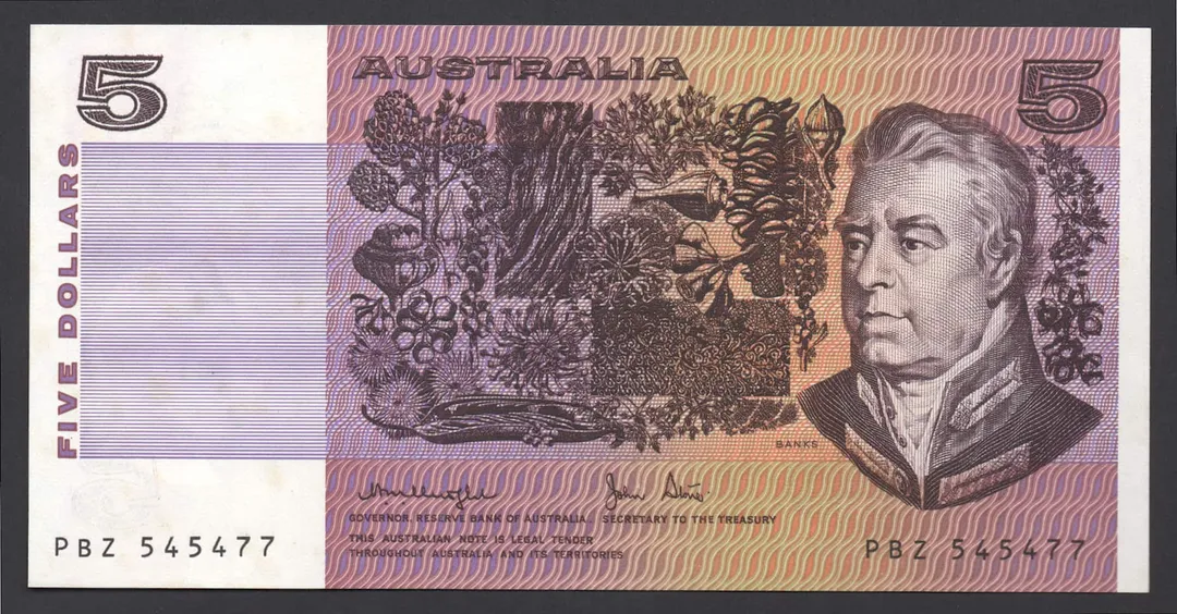 Lot 39 — 1979 $5 Knight/Stone General Prefix []