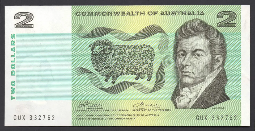 Lot 20 — 1974 $2 Phillips/Wheeler Australia General Prefix []