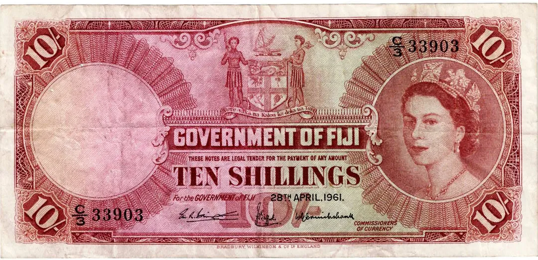 Lot 5 — Fiji, 1961, 10 Shillings