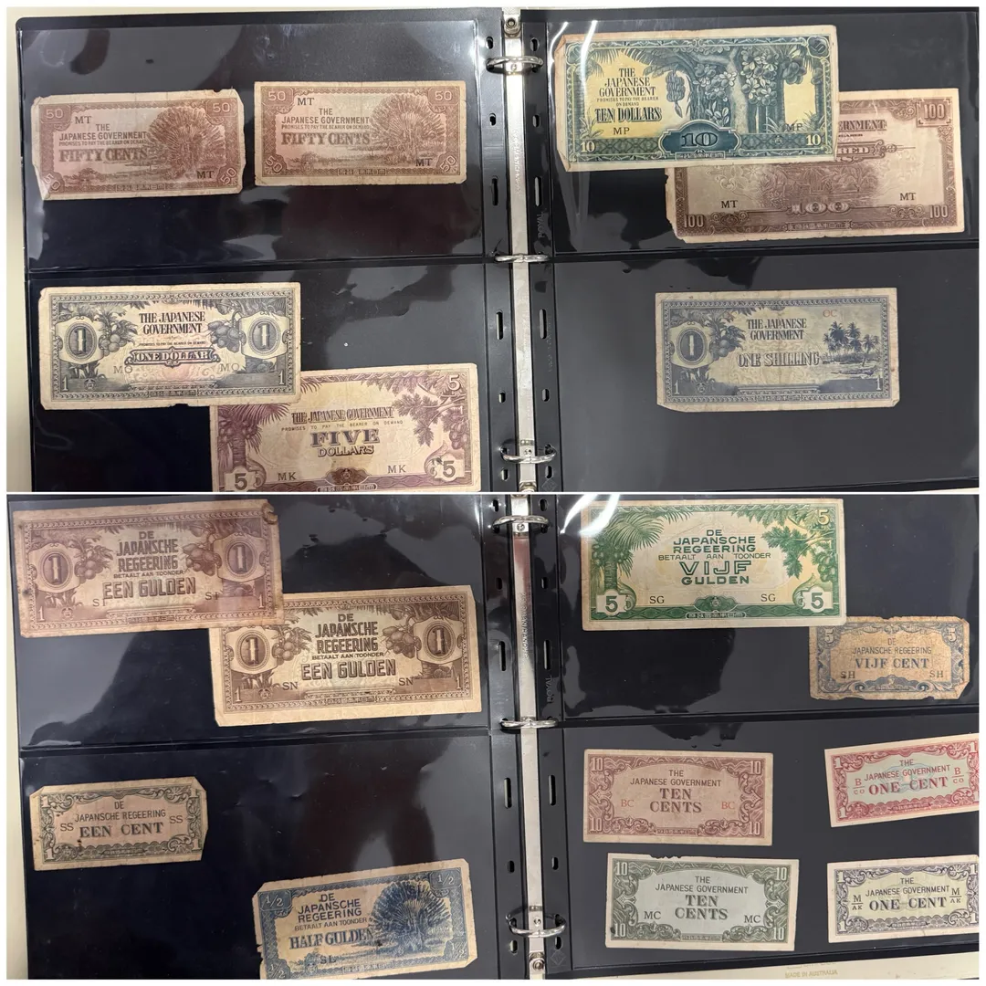 Lot 24 — Japanese Invasion Money WW11, 29X Mixed denominations & Countries