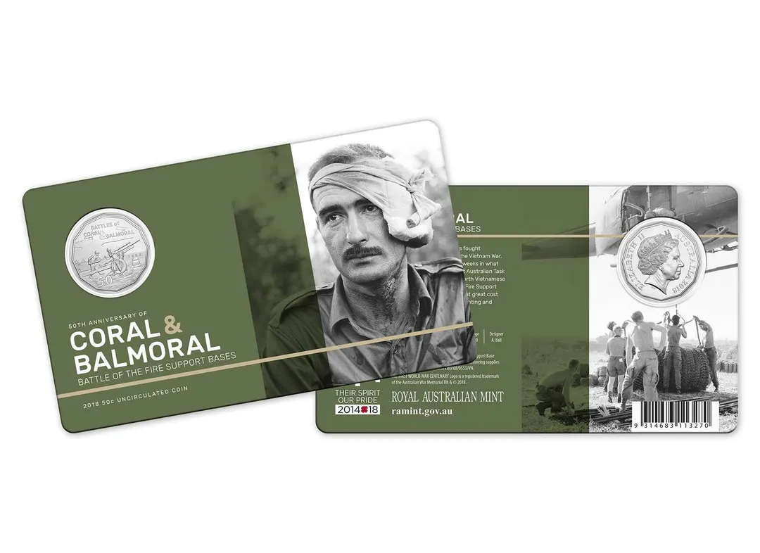 Lot 24 — 2019 50c Coral & Balmoral – Battle of the Fire Support Bases