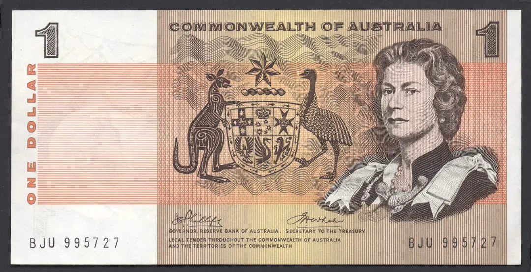 Lot 3 — 1972 $1 Phillips/Wheeler Commonwealth General Prefix []